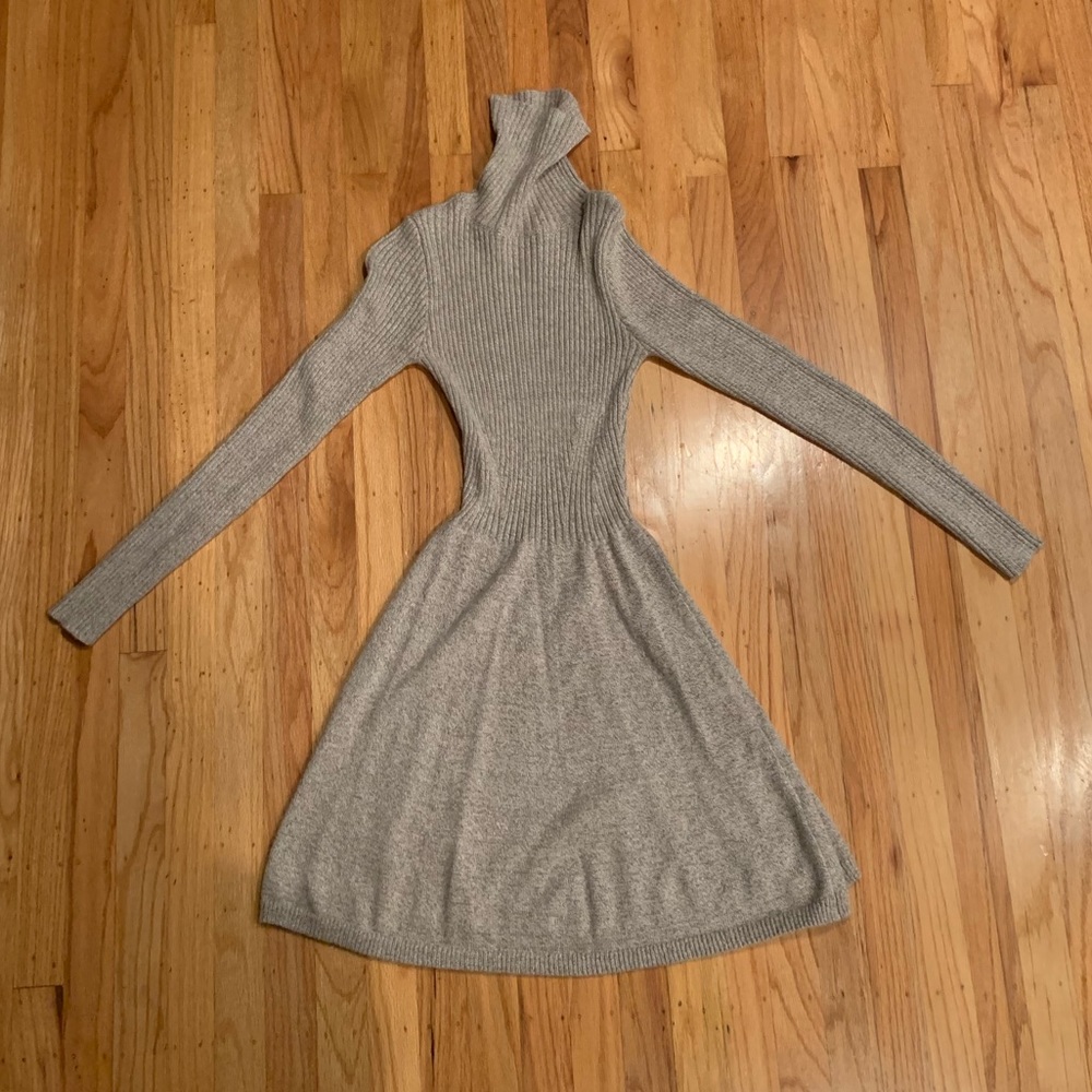 Turtleneck sweater dress